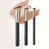 Professional Makeup Brush Set 3pcs – Angled Foundation Brush, Concealer Brush & Detail Blending Brush for Flawless Finish