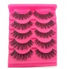 5 Pairs New Fashion Women Soft Natural Long Cross Fake Eye Lashes Handmade Thick False Eyelashes Extension Beauty Makeup Tools