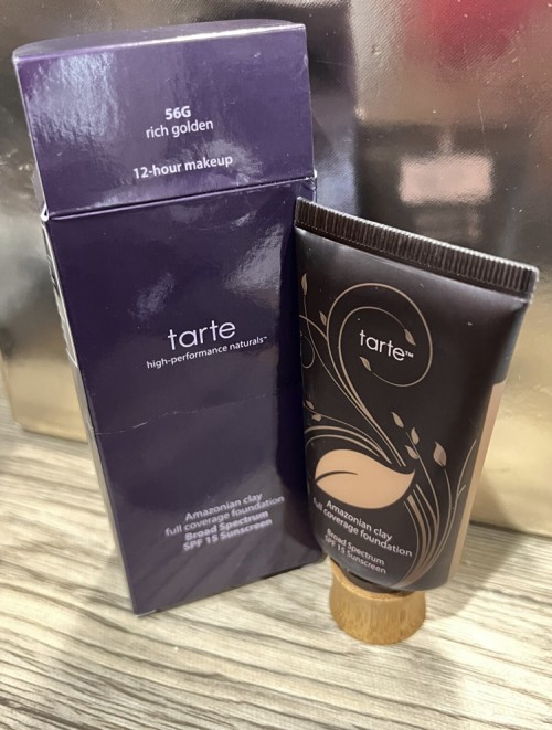 Tarte Amazonian Clay Foundation in 56G Rich Golden Authentic