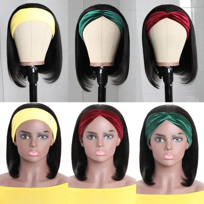 100% Raw Virgin Brazilian Headband Wig Human Hair Vendors