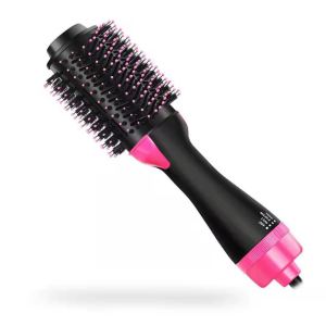 3-in-1 hair dryer brush hot air brush one step electric blow styler straightener