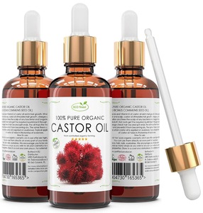 585210 Castor Oil 60 ml 100% Pure & Organic Coldpressed | Reduces Itching And Swelling On The Skin | Hydrates Chapped Lips