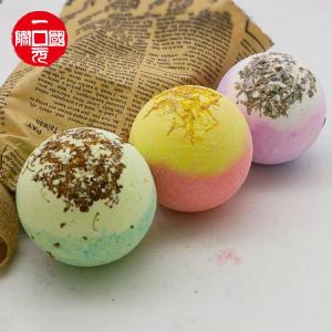 All natural handmade essential Oil bath bombs gift set with dried flower petals