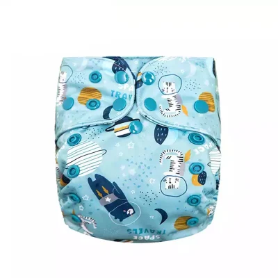 Baby Softy Breathable Waterproof Pocket Cloth Diaper Soft TPU Baby Diaper Wetness Indicator Baby Diaper