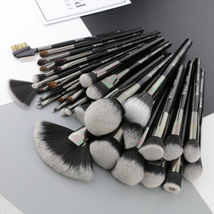 BEILI Professional 35 Pcs Black Makeup Brushes Tools Set Kits Cosmetic Soft Foundation Powder Liner  Private Label Box SET-8-35