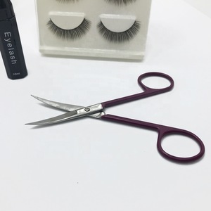 best products selling on amazon eyebrow makeup facial hair scissors for false eyelashes with customized paper pvc box package