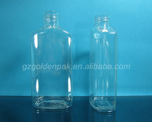 clear plastic bottle for cosmetic