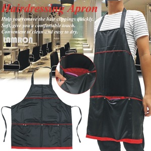 Custom Salon Aprons Synthetic Fiber 4 POCKETS Barber Hairdressing Salon Caps Hair Cutting Dyeing Caps For Hairdresser