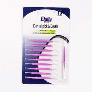 Disposable eco friendly rubber interdental brush