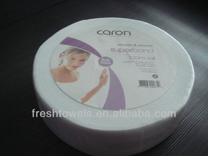 Disposable NONWOVEN depilatory wax strips in roll/piece/box for hair removal/muslin epilation roll