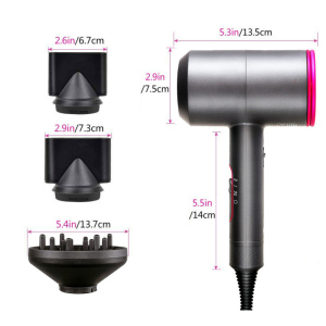 Dropshipping Strong Hot Air Brush Straightening Cold Wind Negative Ionic Hammer Blower Dry Electric Professional Buy Hair Dryer