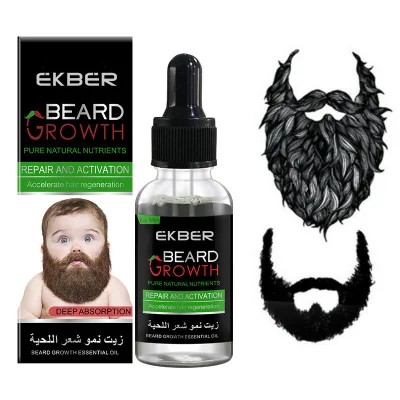 Ekber Organic 30ml Wholesale Moustache Styling Softens Grooming Beard Growth Oil for Men