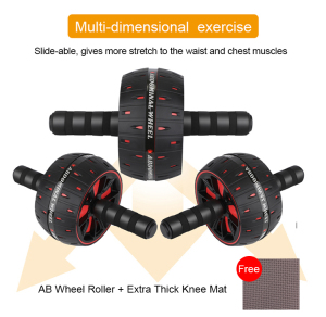 Exercise Fitness Gym Equipment Original Factory Abdominal Muscle AB Wheel Roller Wheel with Mat