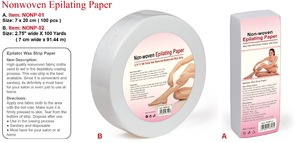 Hair Removal Depilatory Non-woven Depilatory Wax Strip Paper Roll Waxing