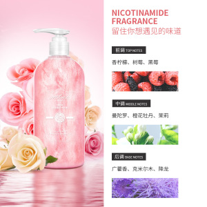 HeBiQuan OEM Bulk Brightening Women Deep Moisture Shower Gel Private Label Bath Whitening Shower Gel Body Wash