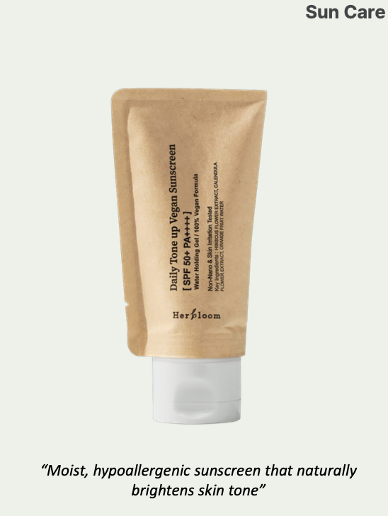 [Her bloom] Daily Tone up Vegan Sunscreen, skin care