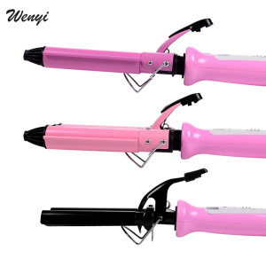 High Quality Professional 220V Hair Curling Iron Ceramic Triple Barrel HairStraightener Comb Waver Styling Tools Hair Styler