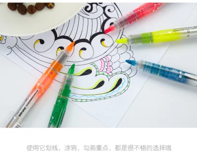 Highlighter High Quality Snowhite Free Ink System Highlighter Pens