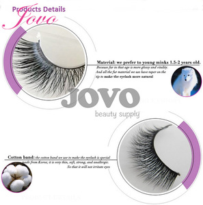 Jovo Natural False Eyelash Packaging 3D mink Magnetic Handmade High magnetic eyelash