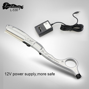 L-538 professional hair scissors ultrasonic hot razor electric shaver