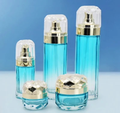 Luxury Cosmetics Packaging Glass Bottle Set Skin Care Set