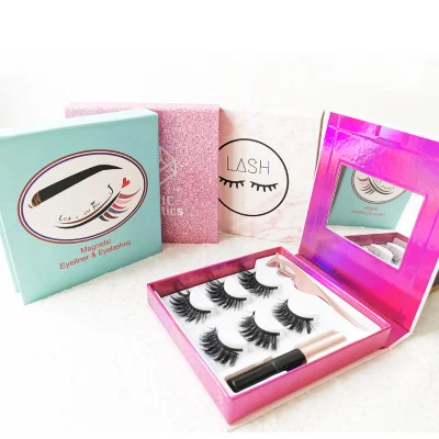 Muting Factory Price 3D Silk Lashes Private Label Eyeliner Magnetic Eyelashes