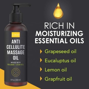 Natural Anti Cellulite Massage Oil Collagen Stem Cell Regeneration Essential Oil Body