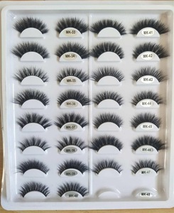 Natural False Eyelash 3D Hand-made Private Label Mink Eyelashes 3D Silk Lashes