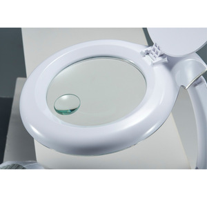 New arrival 5X Magnifier Desk Lamp 8093, Hands-free Loupe Flexible Magnifying Glass, ESD magnifying lamp with best price