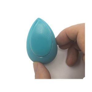 Non-latex double use facial foundation powder applicator cosmetic silicone makeup beauty puff