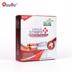 Onuge Professional Oral Care Dental Whitening Strip, Teeth Whitening Strips Kit Home Use Mint Taste