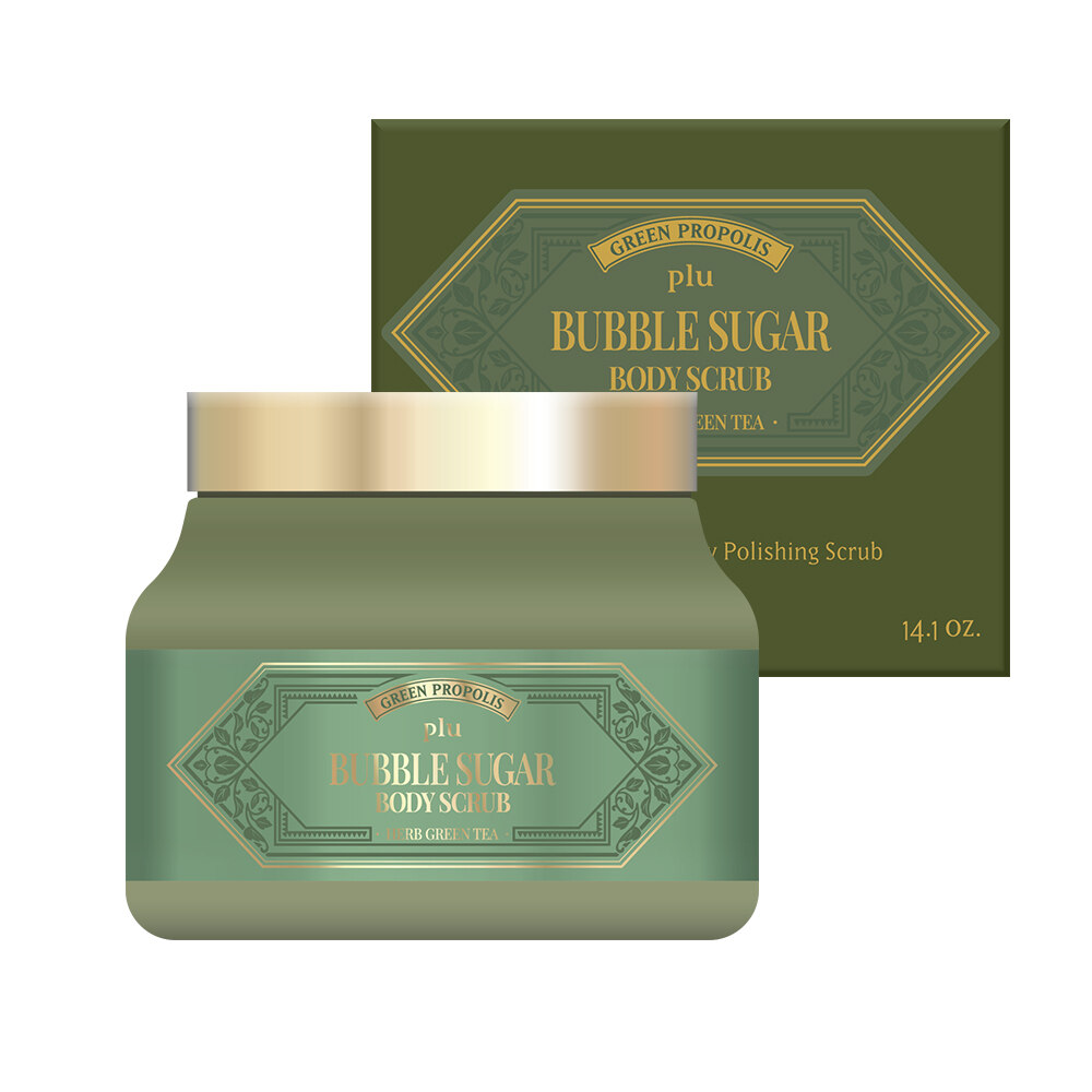 (PLU) Green Propolis Body Scrub Herb Green Tea 400g