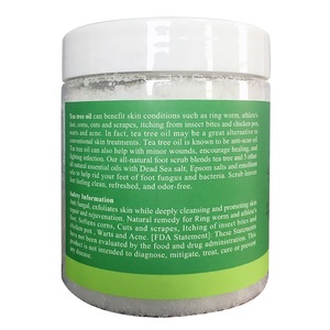 Private label Tea tree body scrub for  Moisture skin and Exfoliating