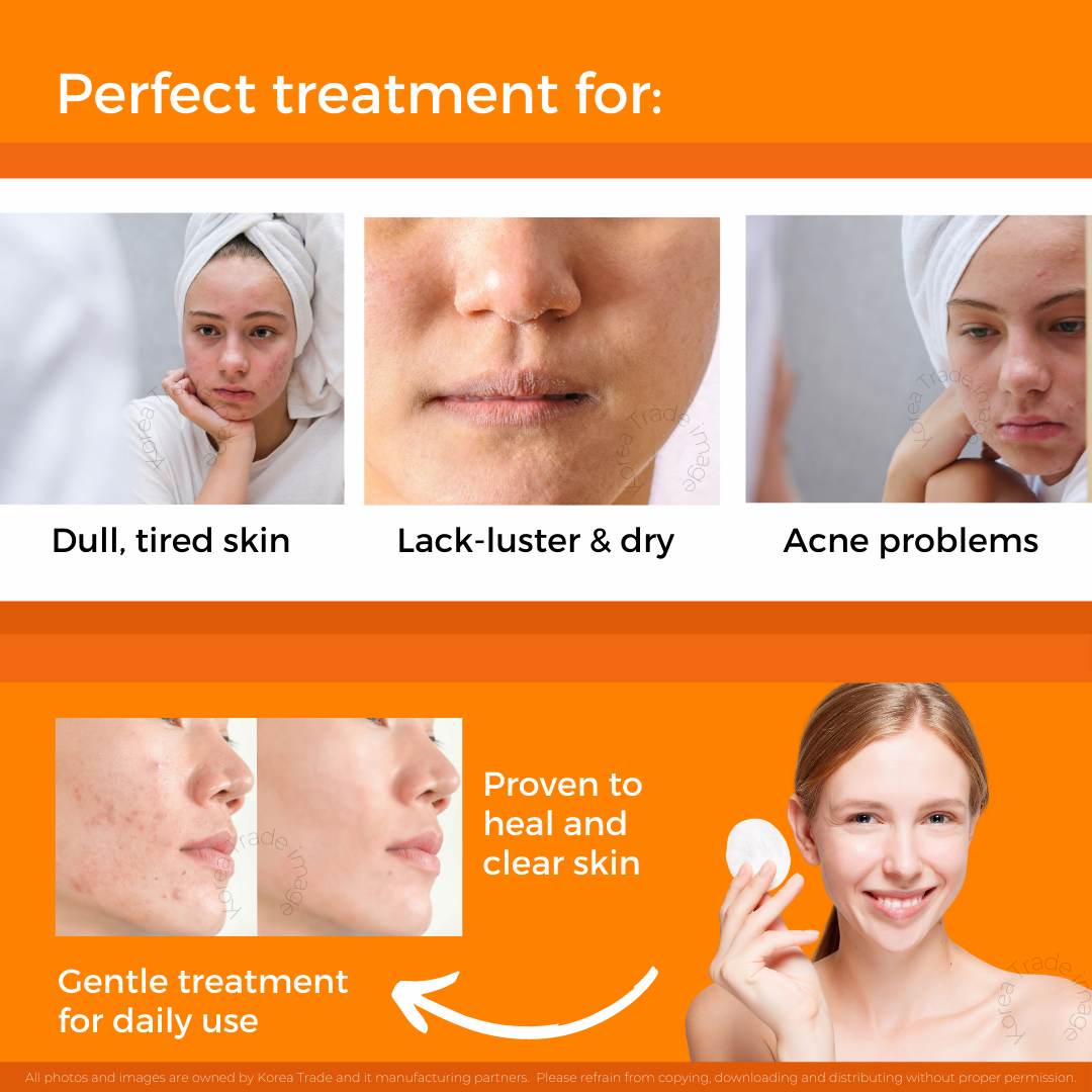 RARASKIN VITA CARROT TREATMENT TONER PAD AND TONER