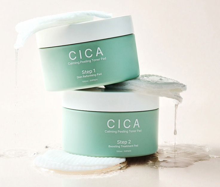 Sandui Cica Calming Peeling Toner Pad STEP 1 & 2
