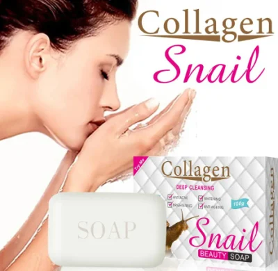 Snail Collagen Essence Handmade Soap Skin Moisturizing and Fading Fine Lines Refreshing Oil Control Whitening Soap