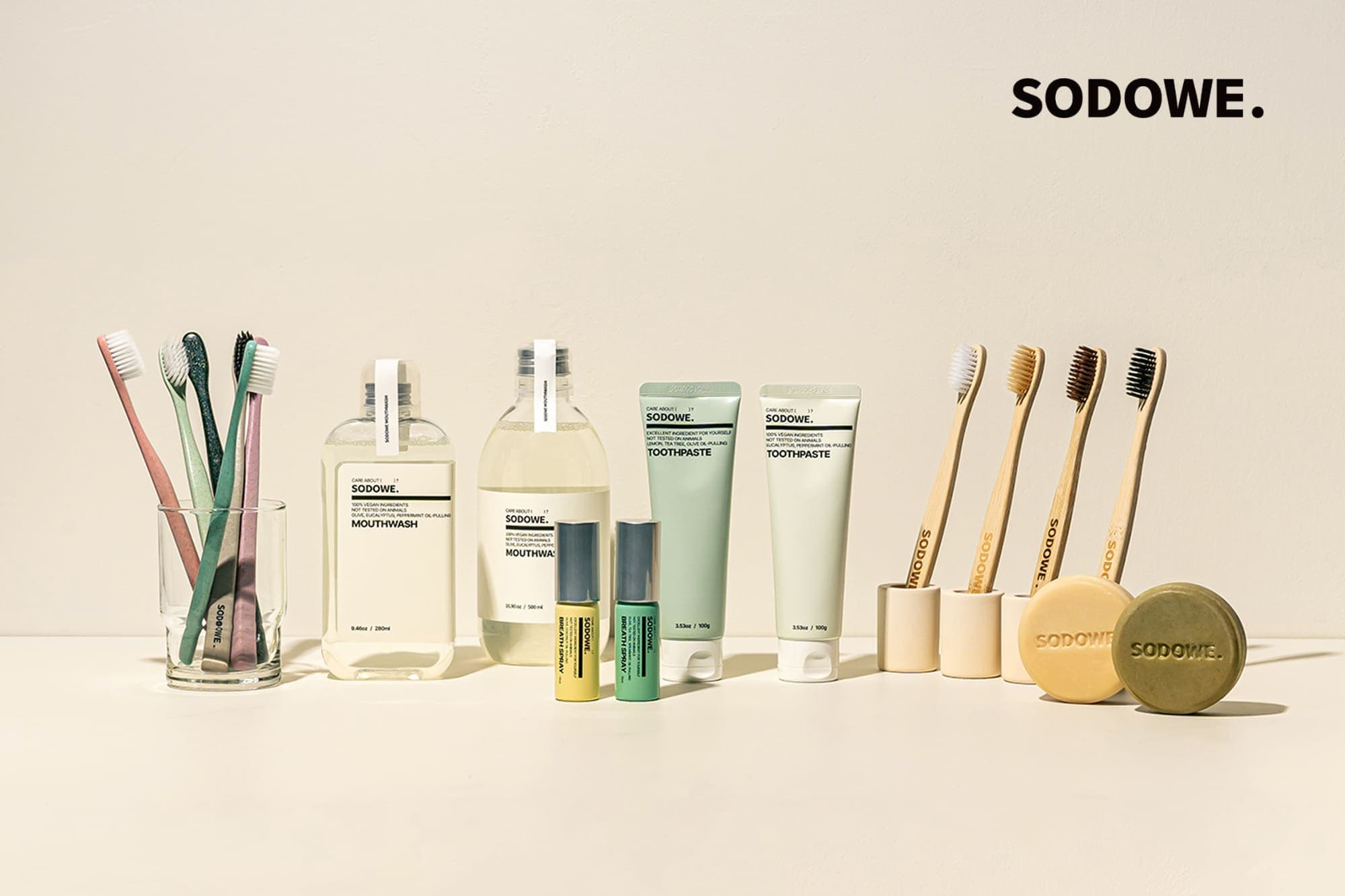 SODOWE, Oil pulling toothpaste, 100ml, anti-plaque oral hygiene
