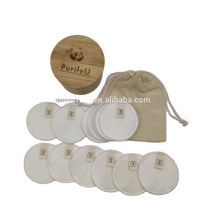 Sopurrrdy Bamboo Makeup Remover Cleansing Round Pad Washable Soft Cosmetic Clean Cotton Pads Make up Removal Bamboo Pads