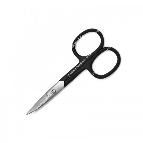 Stainless Steel Baby Nail Scissors Eyebrow Trimmer Tool Professional SS Curved Tip Makeup Scissors Tools with logo