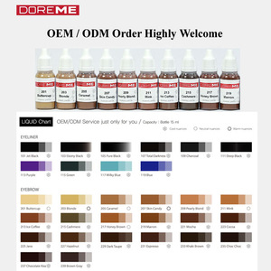 TATTO INK / OEM / ODM Micro Semi Permanent Makeup Pigment of cream type / Tattoo Ink / DOREME