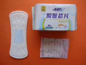 Ultra Thin Panty Liner / Soft cotton sanitary pads  / factory panty liner