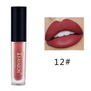 Waterproof Lasting Matte Liquid Lipstick Non-stick Cup Lip Tint Makeup Nude earthy matte lipstick glaze12 Colors Lip Gloss