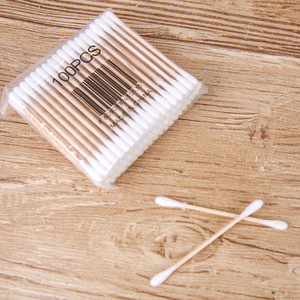 Wholesale High quality Disposable Makeup/ Remove makeup double stick Cotton buds