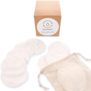 Wholesale Washable Round Face Deep Clean Organic Cotton Reusable Makeup Remover Bamboo Remover Pads  Bamboo With Handle