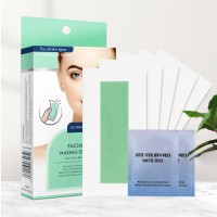 Custom Private Label Facial Wax Strips for Hair Removal Depilatory Wax Strips for face and eyebrows lips