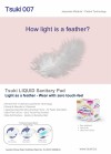 Tsuki LIQUID Sanitary Pantyliner (155 mm, 22 pcs per bag, 108 bags per carton box), Day Use
