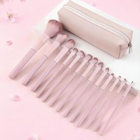 Portable Pink Makeup Brush Set with Cosmetic Bag – Wholesale Brushes for OEM & Private Label