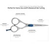 Professional baby Handed Barber Shears set Salon Stainless Steel Cutting Sliver & Blue Barber Hair Scissors