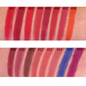 16 Colors Square Tube Nude Matte Lipsticks Vegan Private Label Lipstick Set Custom Logo Customize Brand Box Packaging