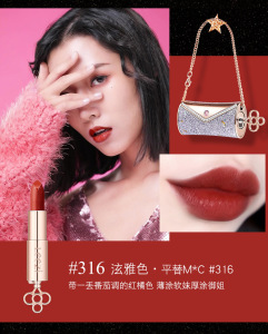 5 color small bag shiny  velvet matte lipstick  moisturizing non-stick cup  private label lipstick